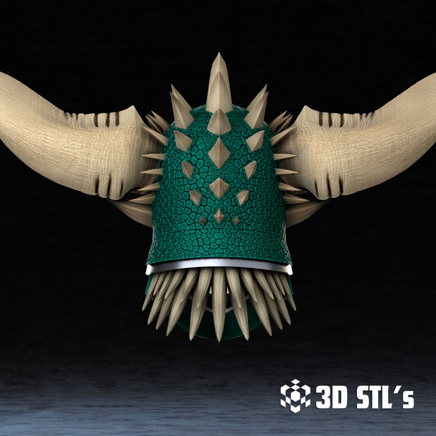 Nergigante Helmet STL – 3D print preview 6
