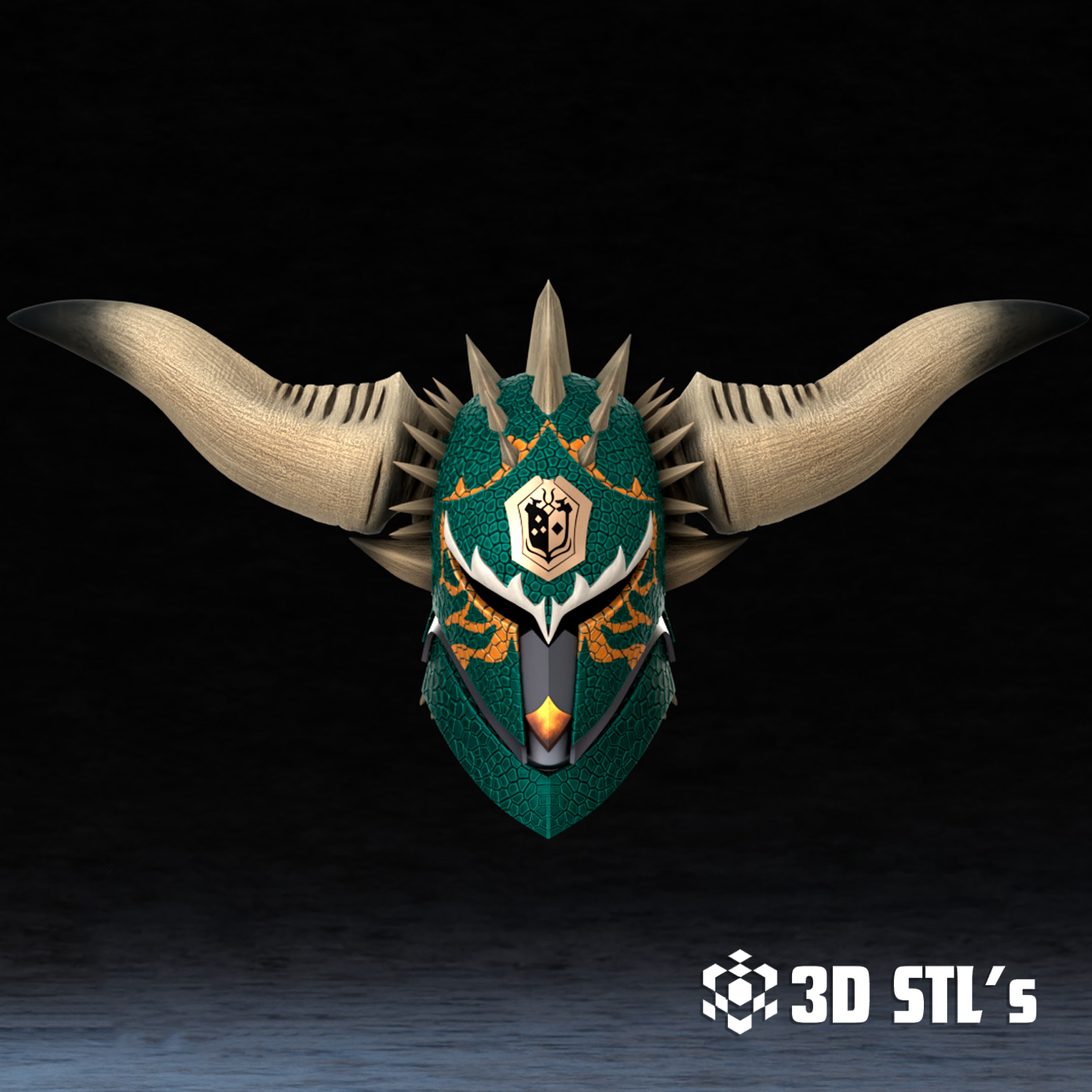 Nergigante Helmet STL – Monster Hunter World Cosplay Helm