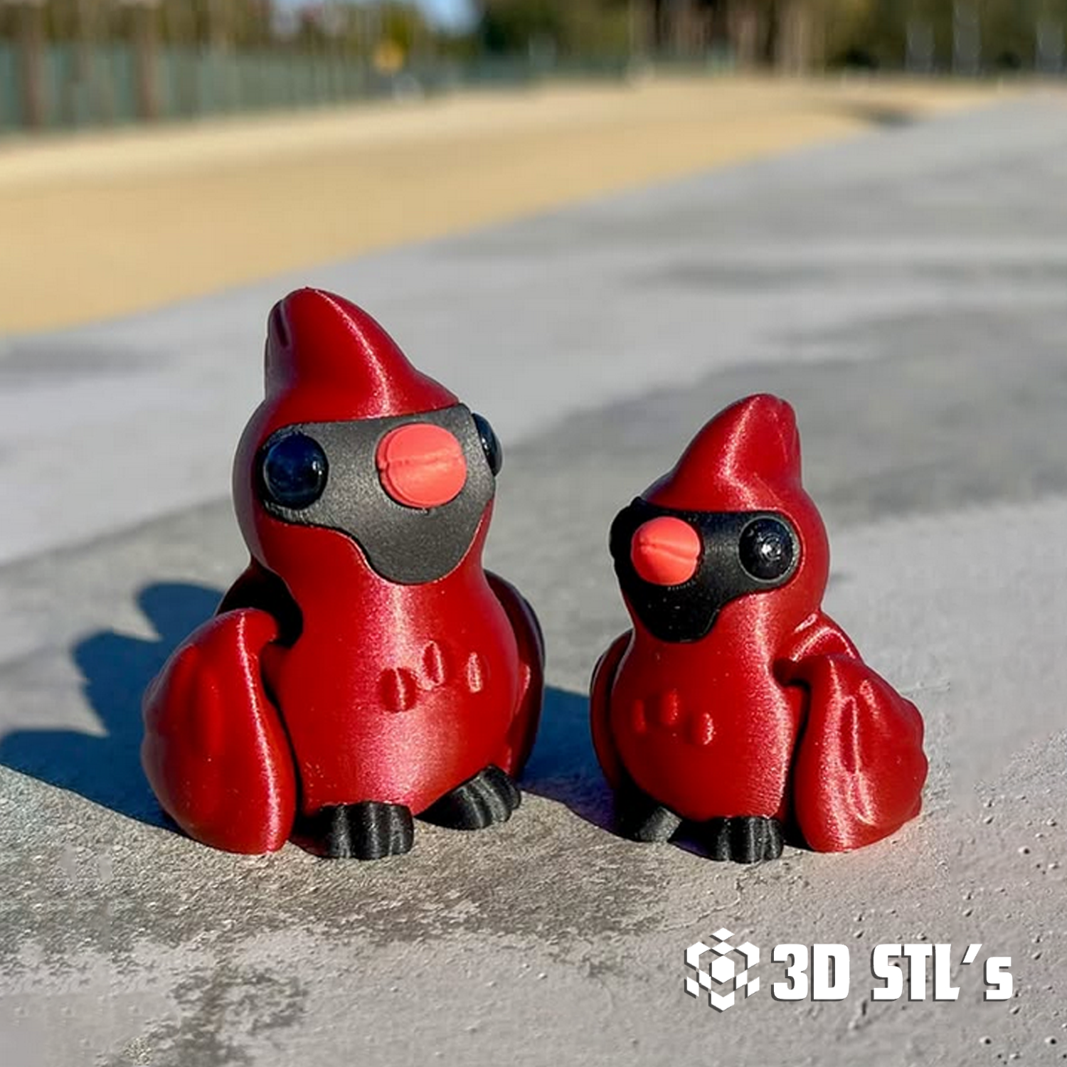 Northern Cardinal STL & 3MF – 3D print preview 2