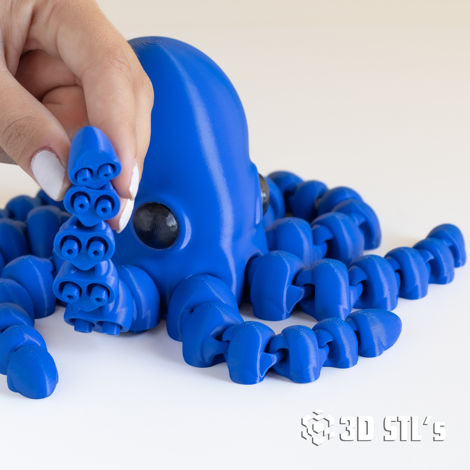 Octopus STL & 3MF – 3D print preview 3