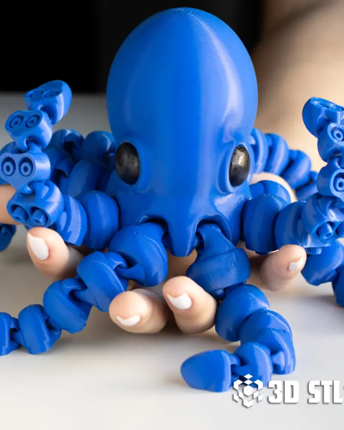 Octopus STL & 3MF – Realistic Sea Creature 3D Print