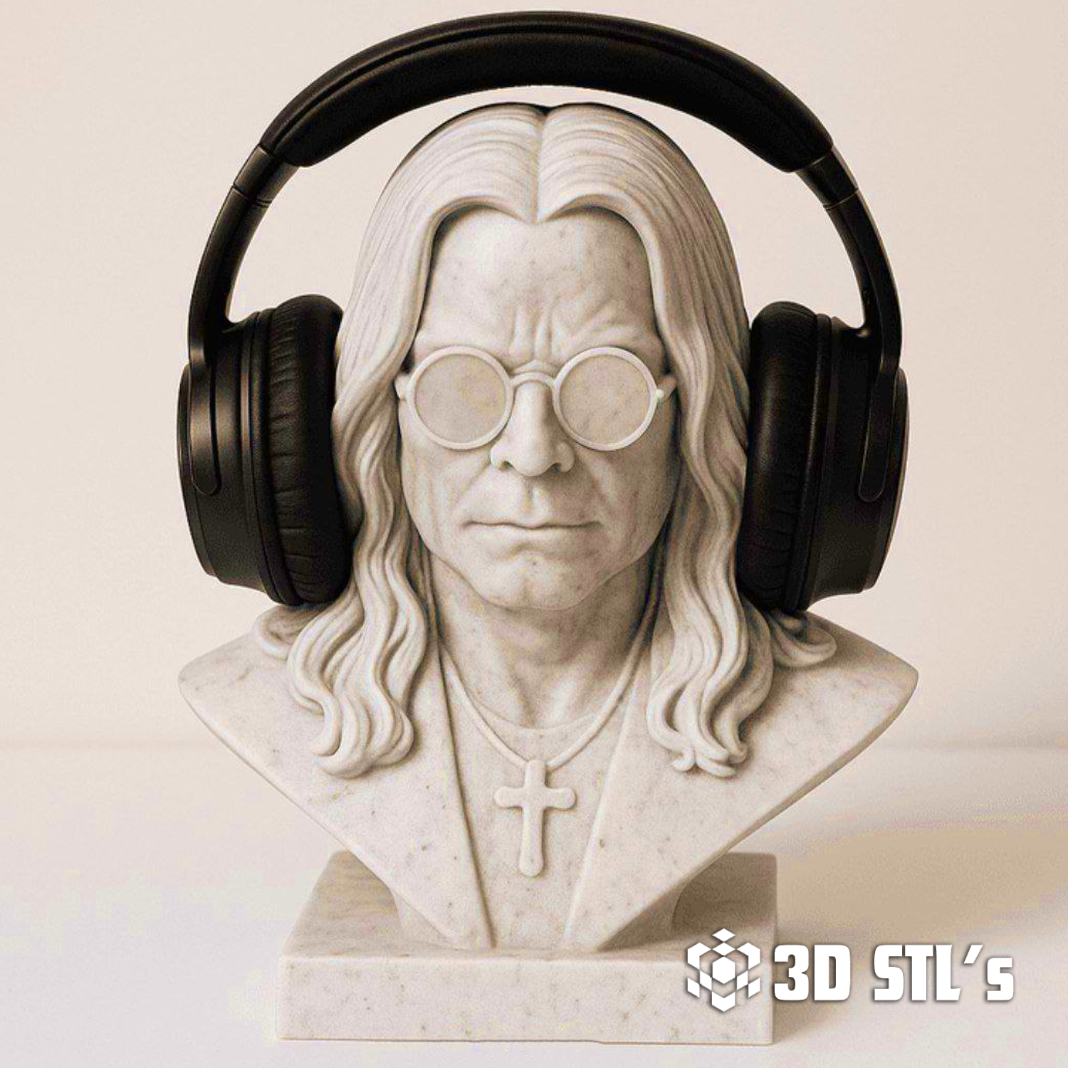 Ozzy Osbourne Bust STL – Prince of Darkness 3D Print