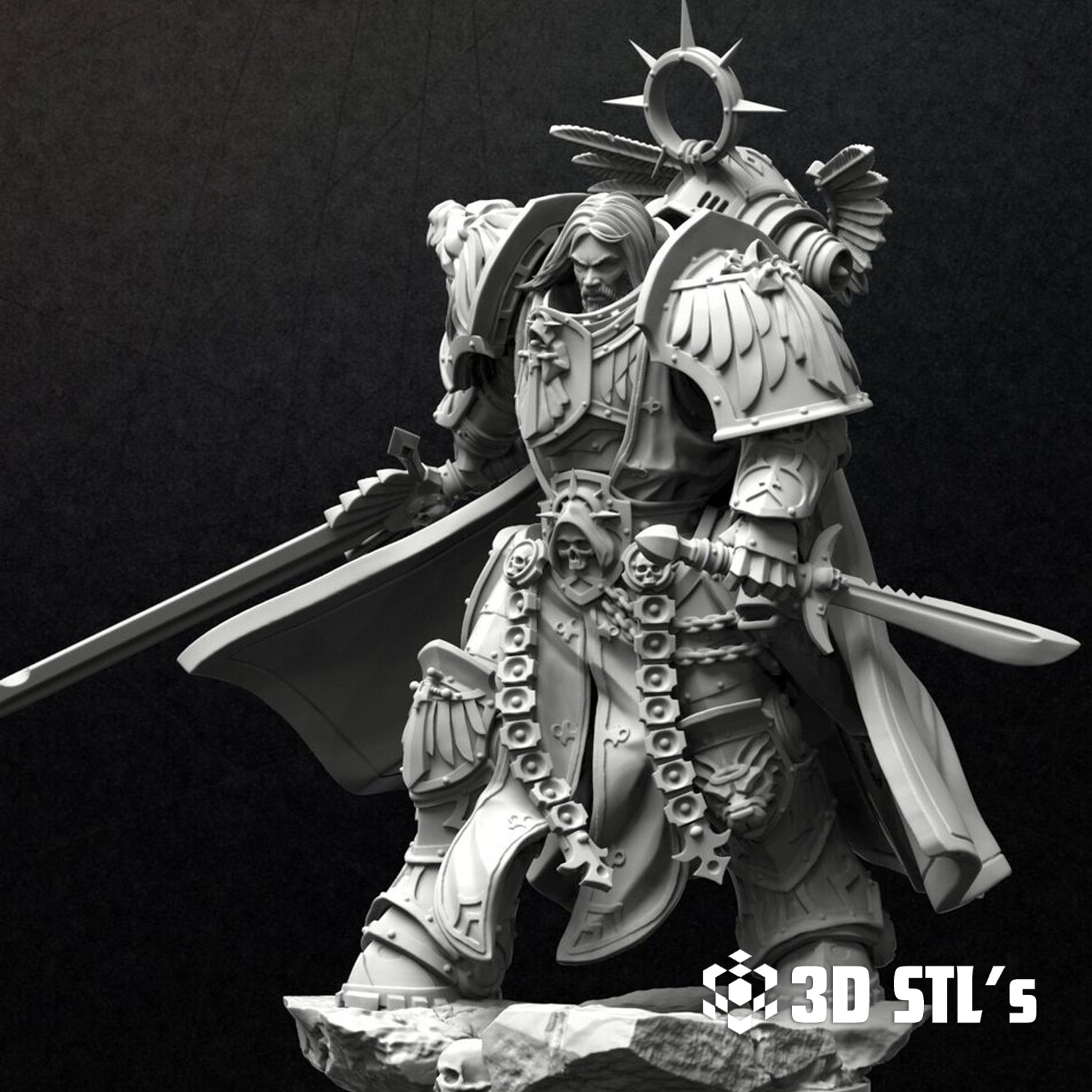 Lion El'Jonson STL – 3D print preview 6