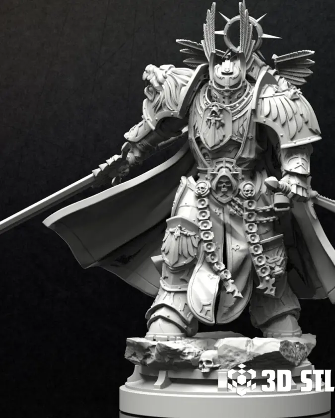 Lion El'Jonson STL – Warhammer 40K Dark Angels Primarch