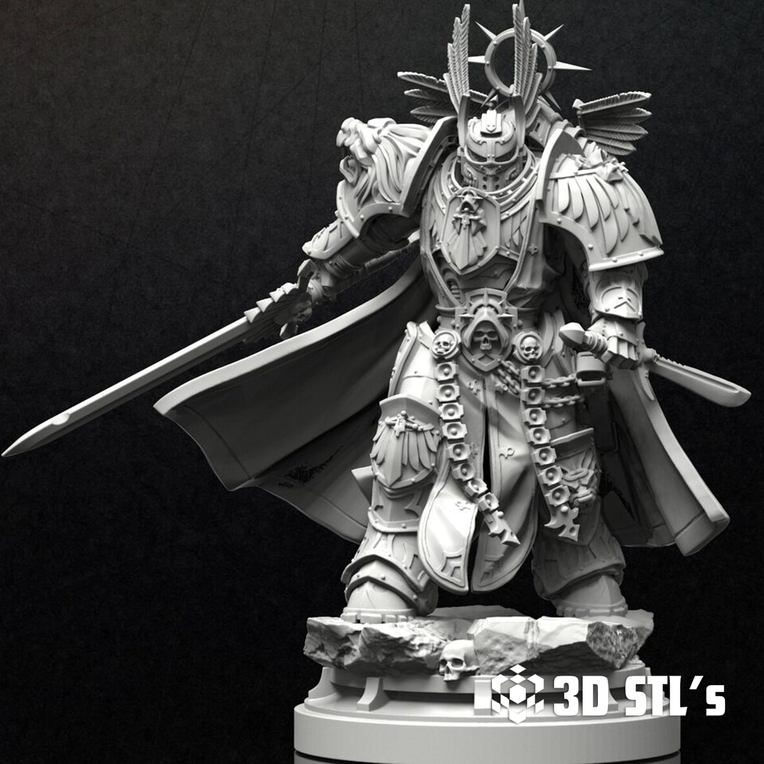 Lion El'Jonson STL – Warhammer 40K Dark Angels Primarch
