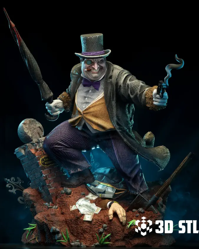 Penguin STL with Lychee Files – DC Crime Lord 3D Print Figure