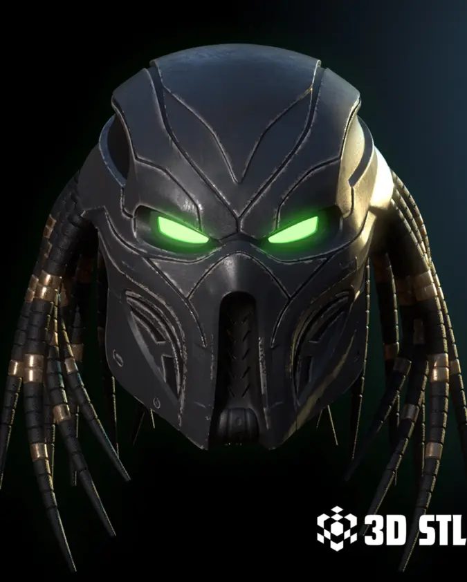 Predator Spawn Helmet STL – Horror Crossover Cosplay Mask