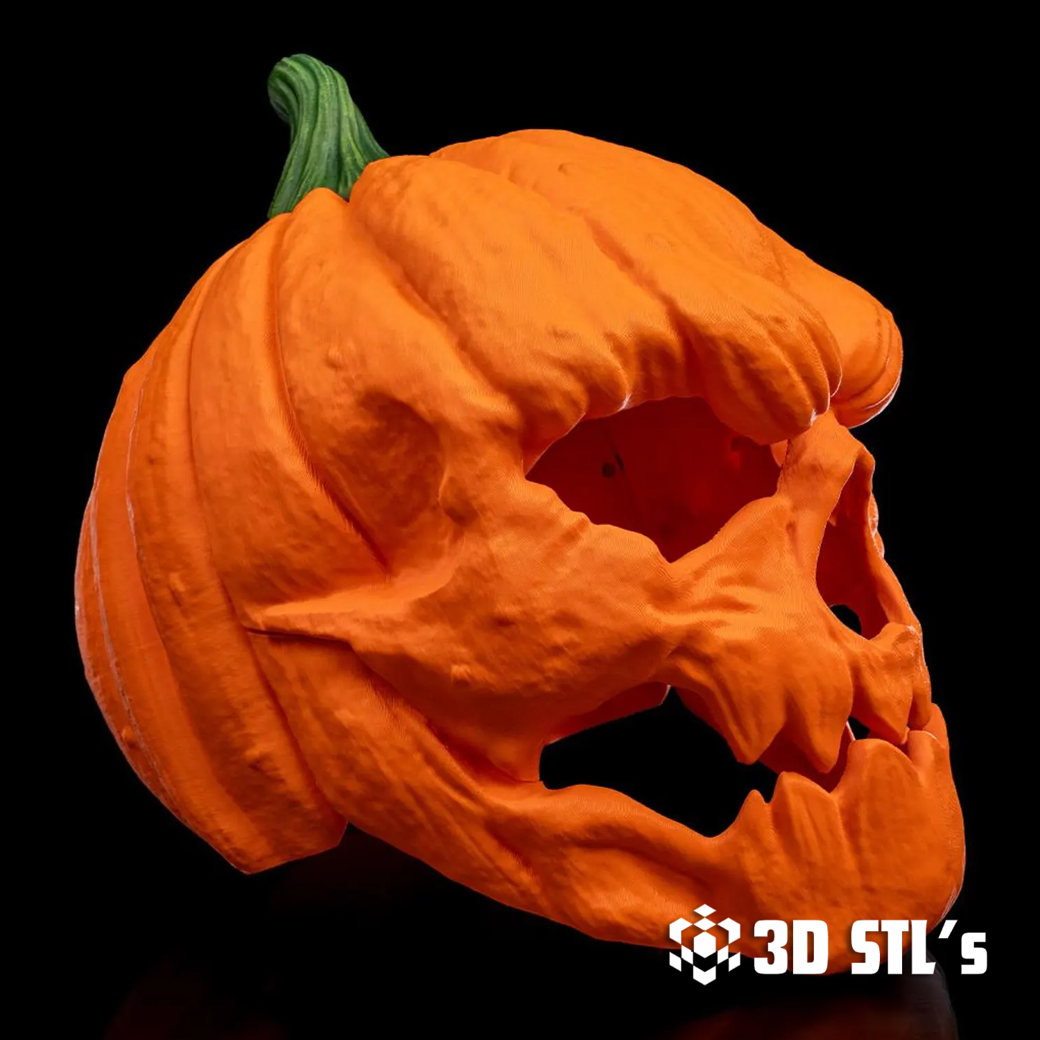 Pumpkin Head Mask STL – 3D print preview 3