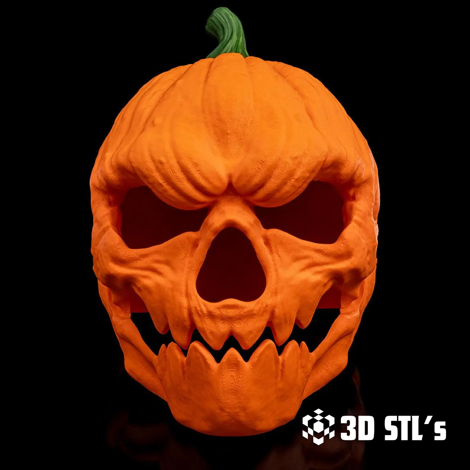 Pumpkin Head Mask STL – Halloween Cosplay Helmet
