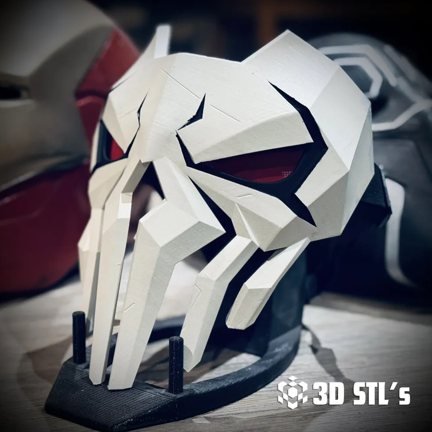 Punisher 2099 Mask STL – 3D print preview 2