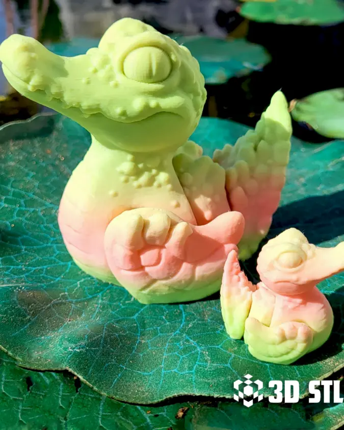 Quackodile STL & 3MF – Funny Duck Crocodile Hybrid 3D Print