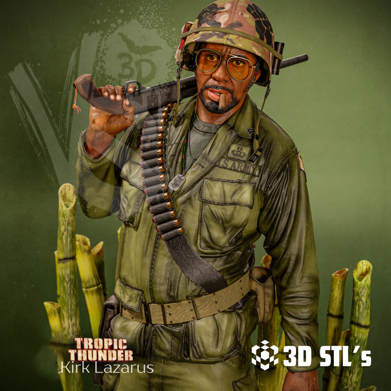 Kirk Lazarus STL – 3D print preview 3