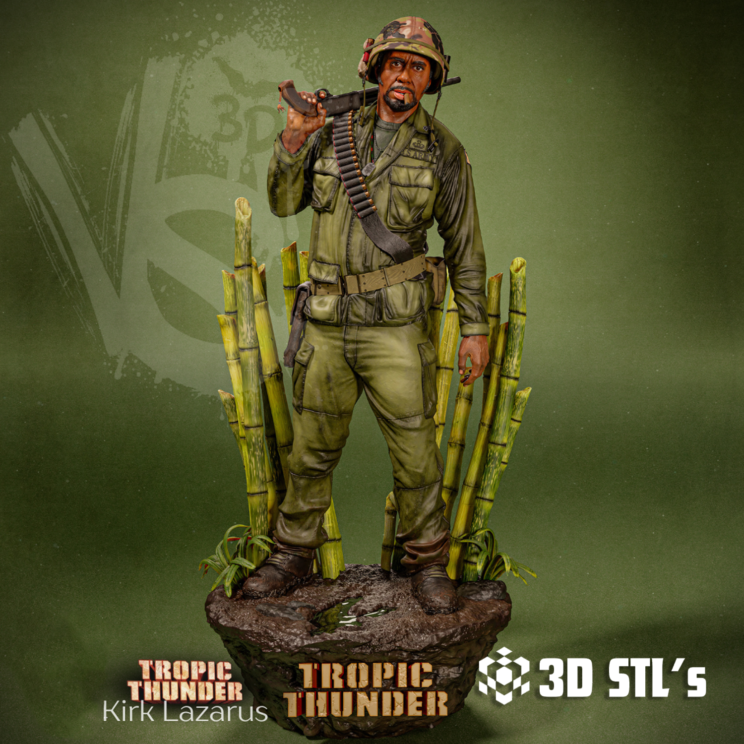 Kirk Lazarus STL – 3D print preview 4