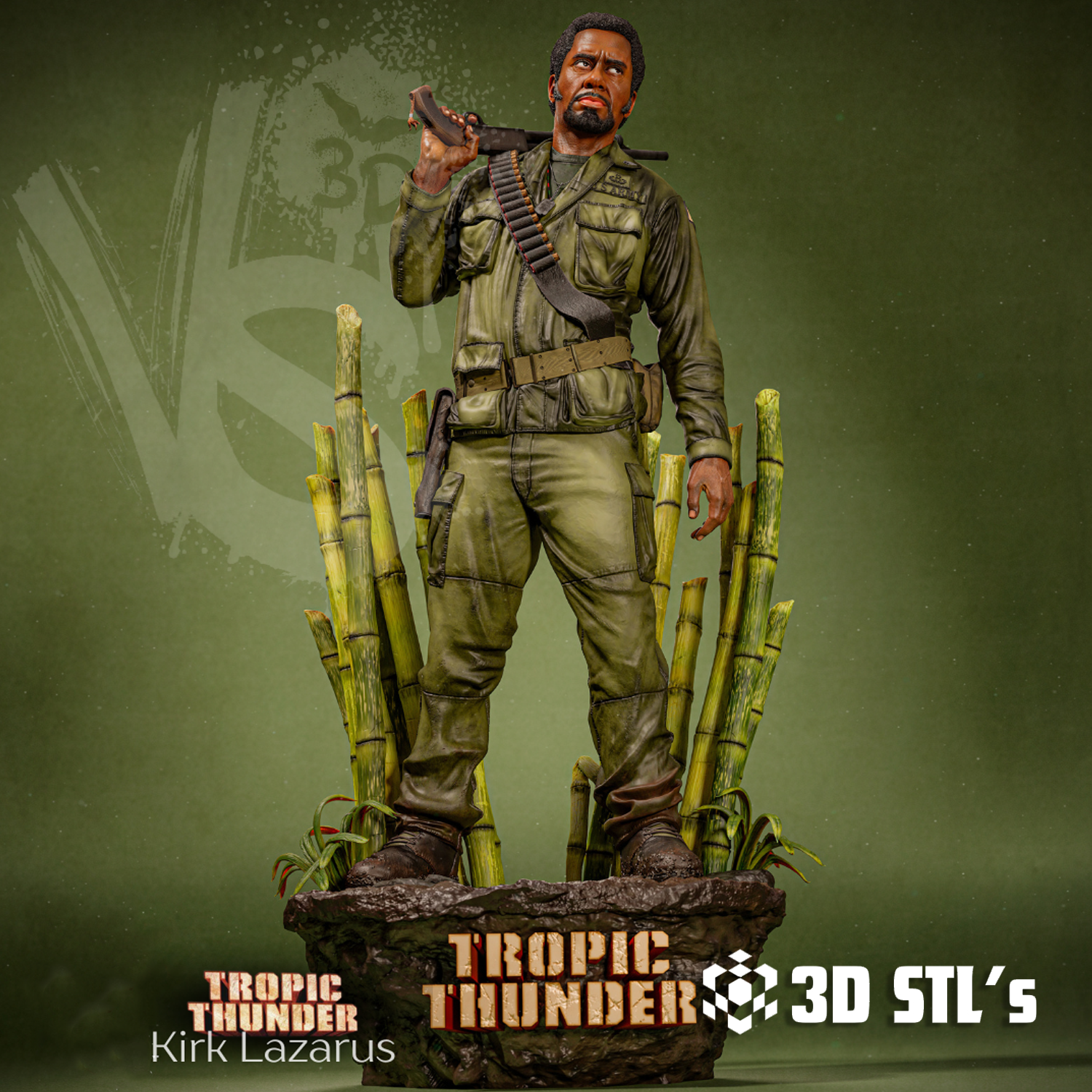 Kirk Lazarus STL – 3D print preview 6