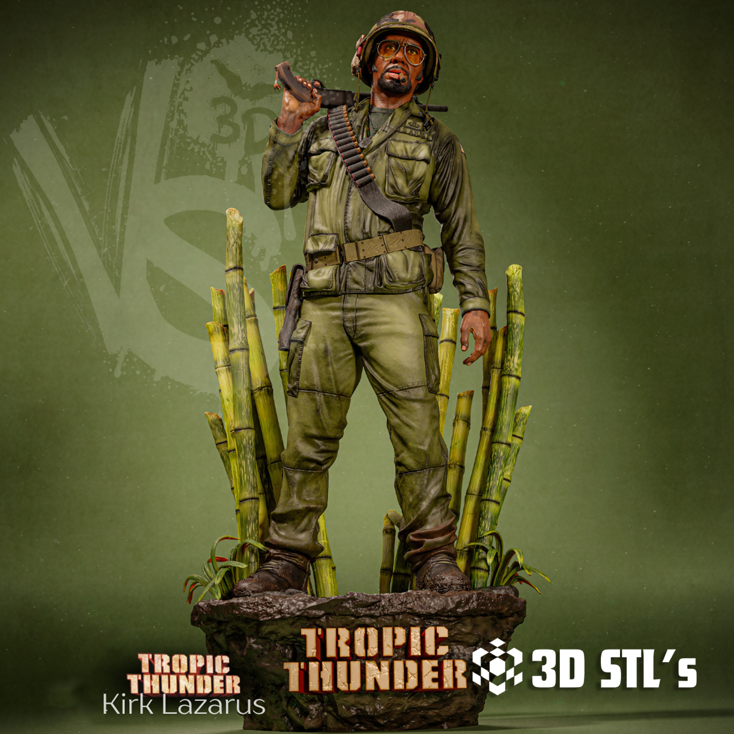 Kirk Lazarus STL – 3D print preview 7
