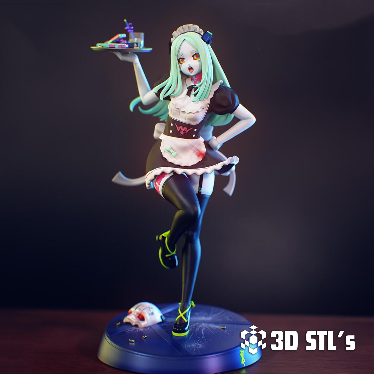 Rebecca STL – 3D print preview 2