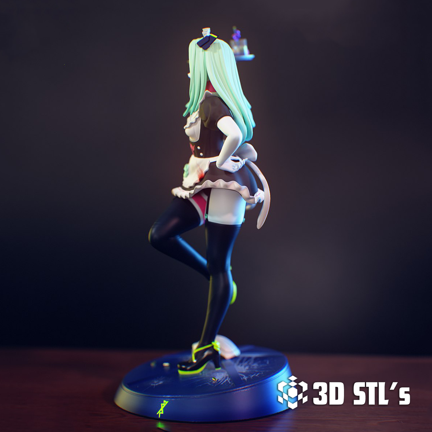 Rebecca STL – 3D print preview 4