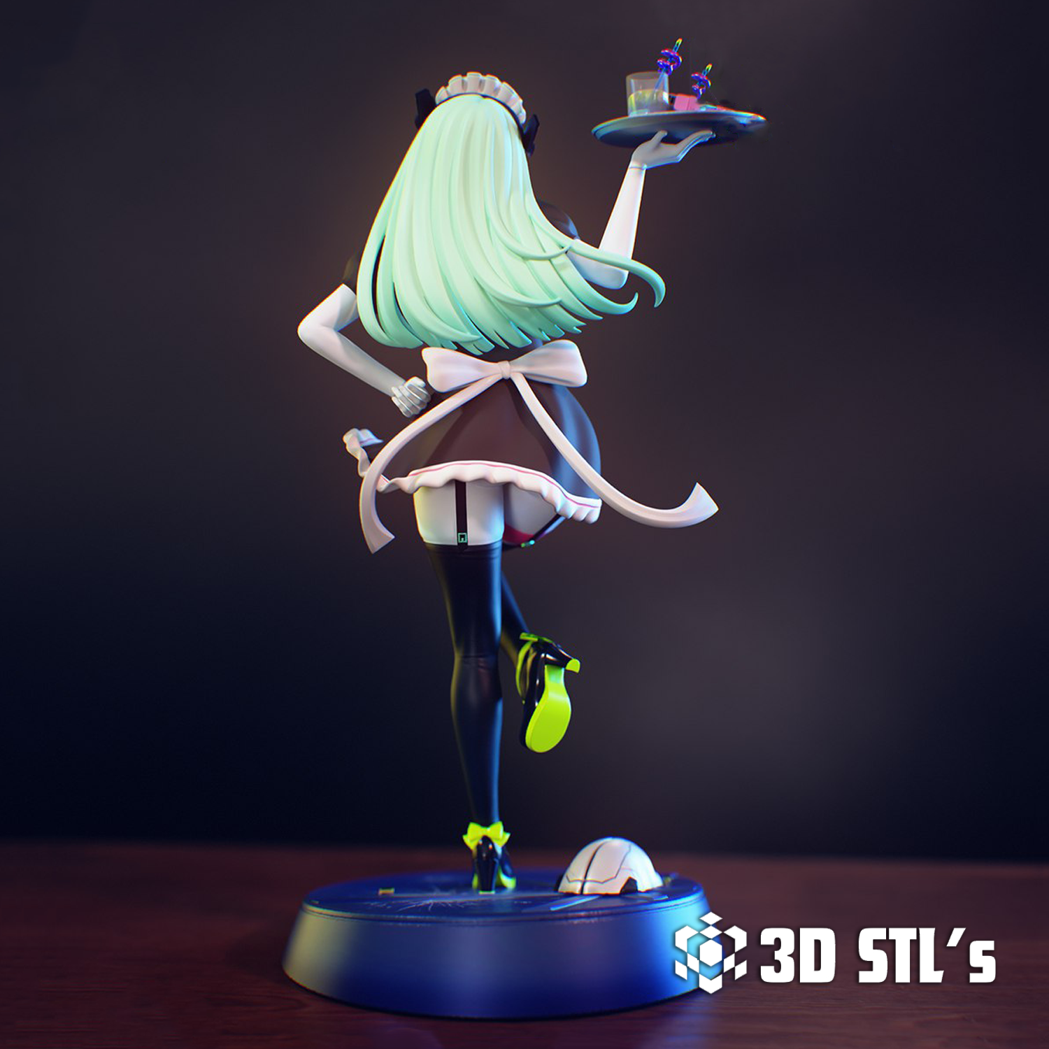 Rebecca STL – 3D print preview 5