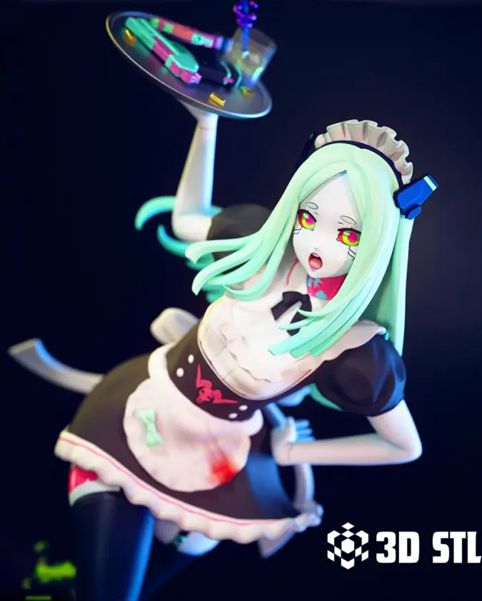 Rebecca STL – Cyberpunk Edgerunners 3D Print Figure