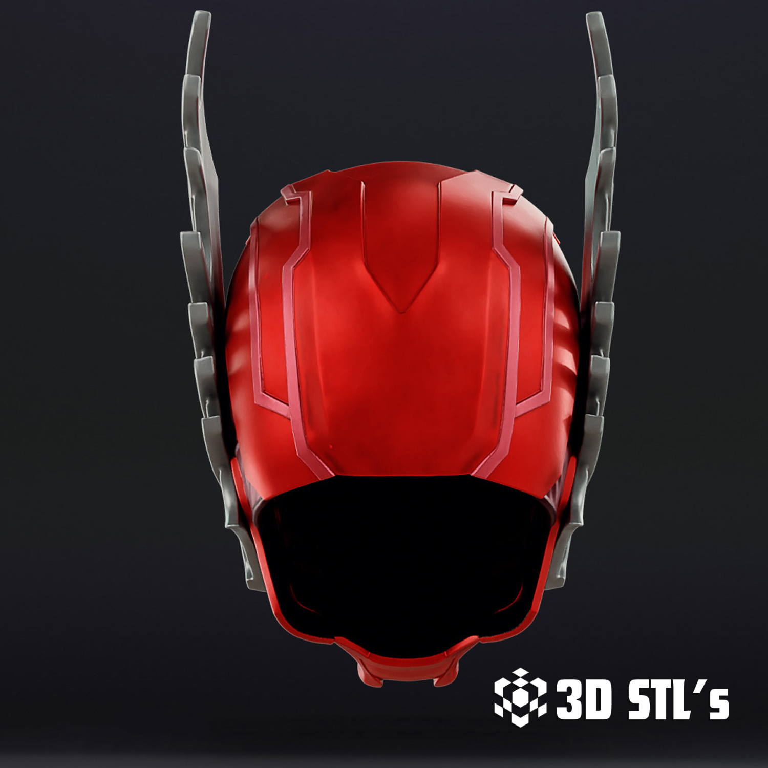 Red Death Helmet STL – 3D print preview 4