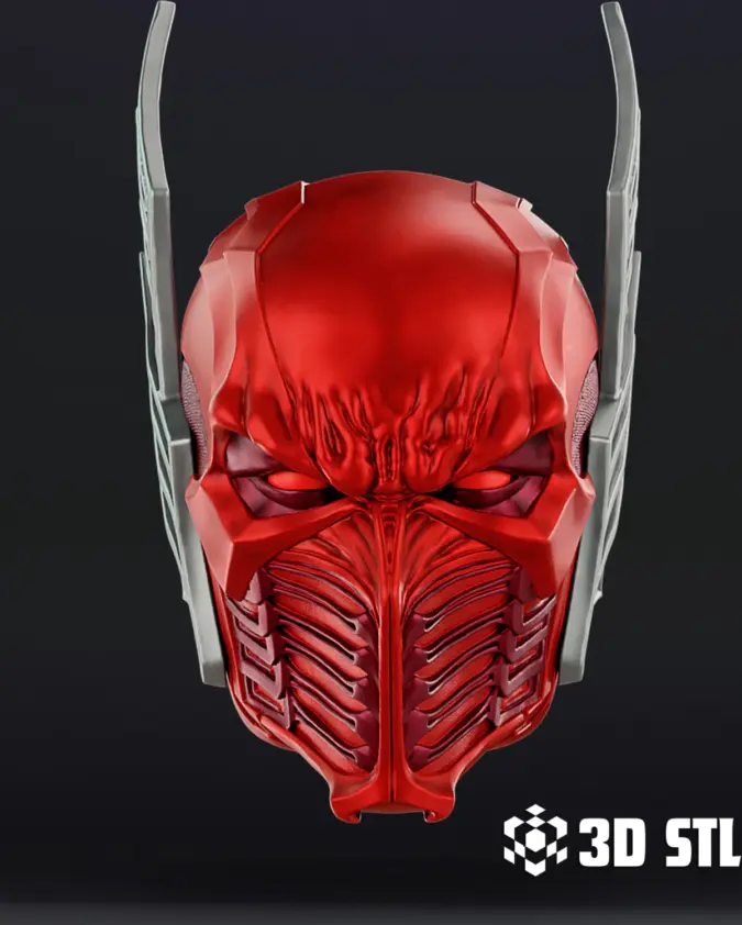 Red Death Helmet STL – Dark Multiverse Batman Flash Cosplay
