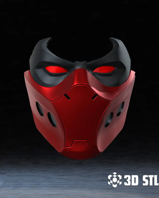 Red Hood Outlaw Mask STL β Jason Todd Wearable Cosplay Helmet
