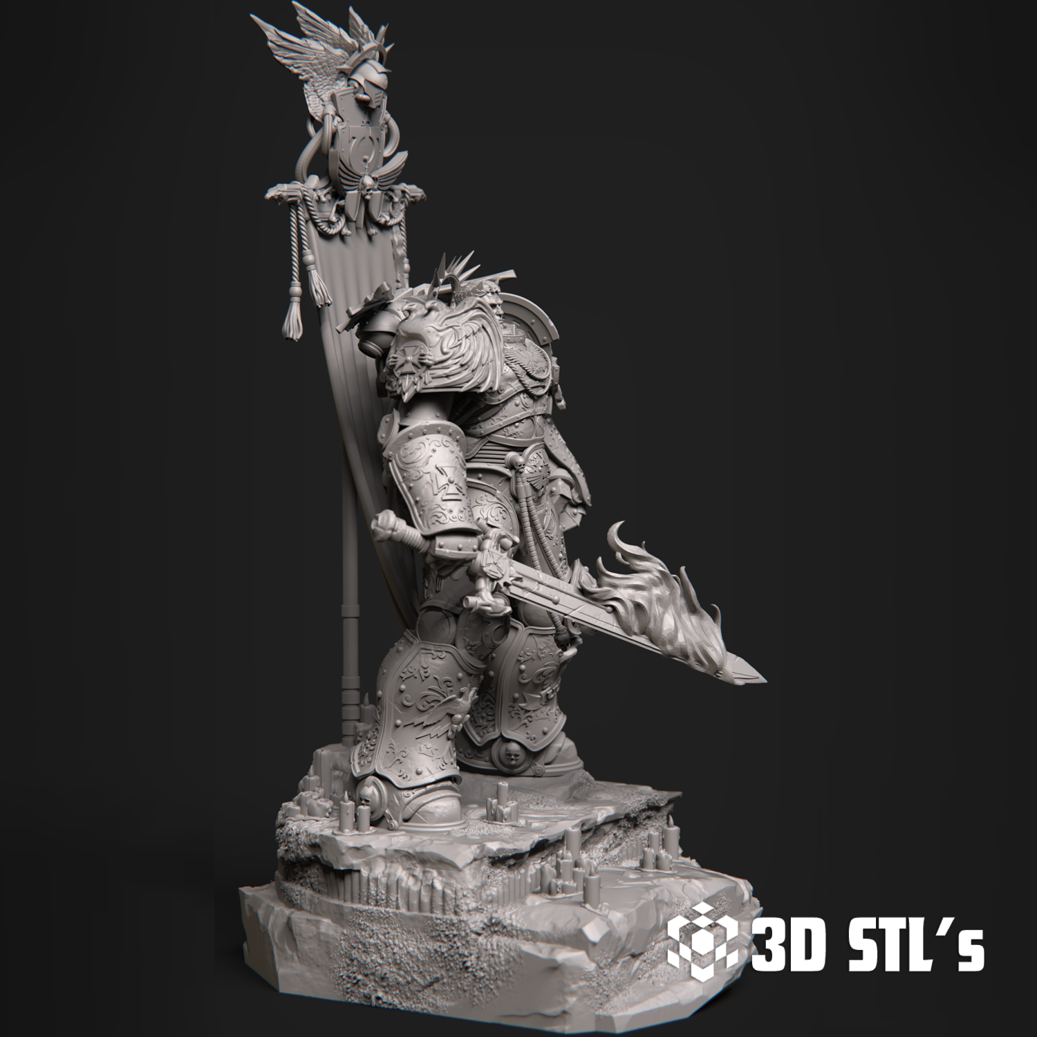 Roboute Guilliman STL – 3D print preview 2