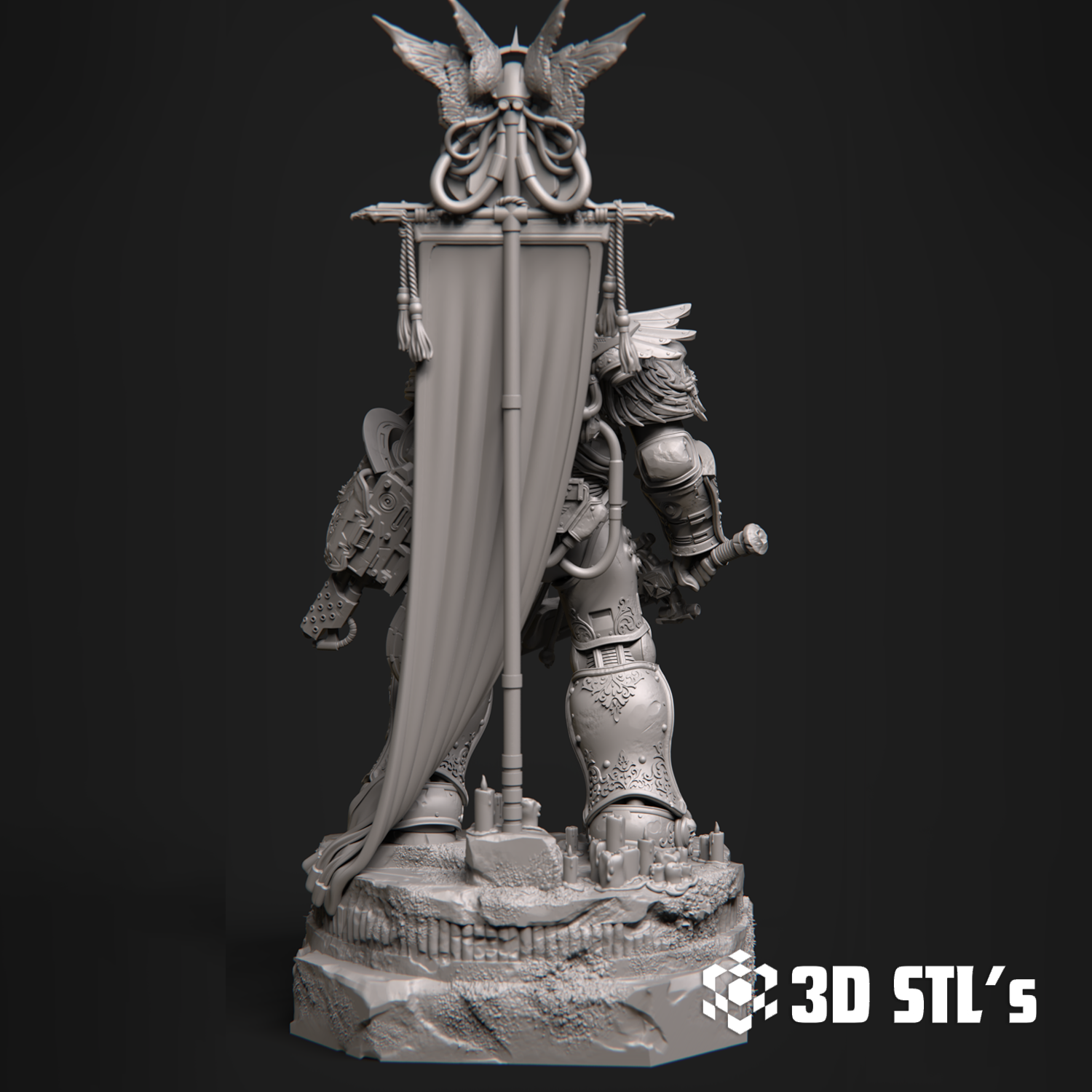 Roboute Guilliman STL – 3D print preview 3