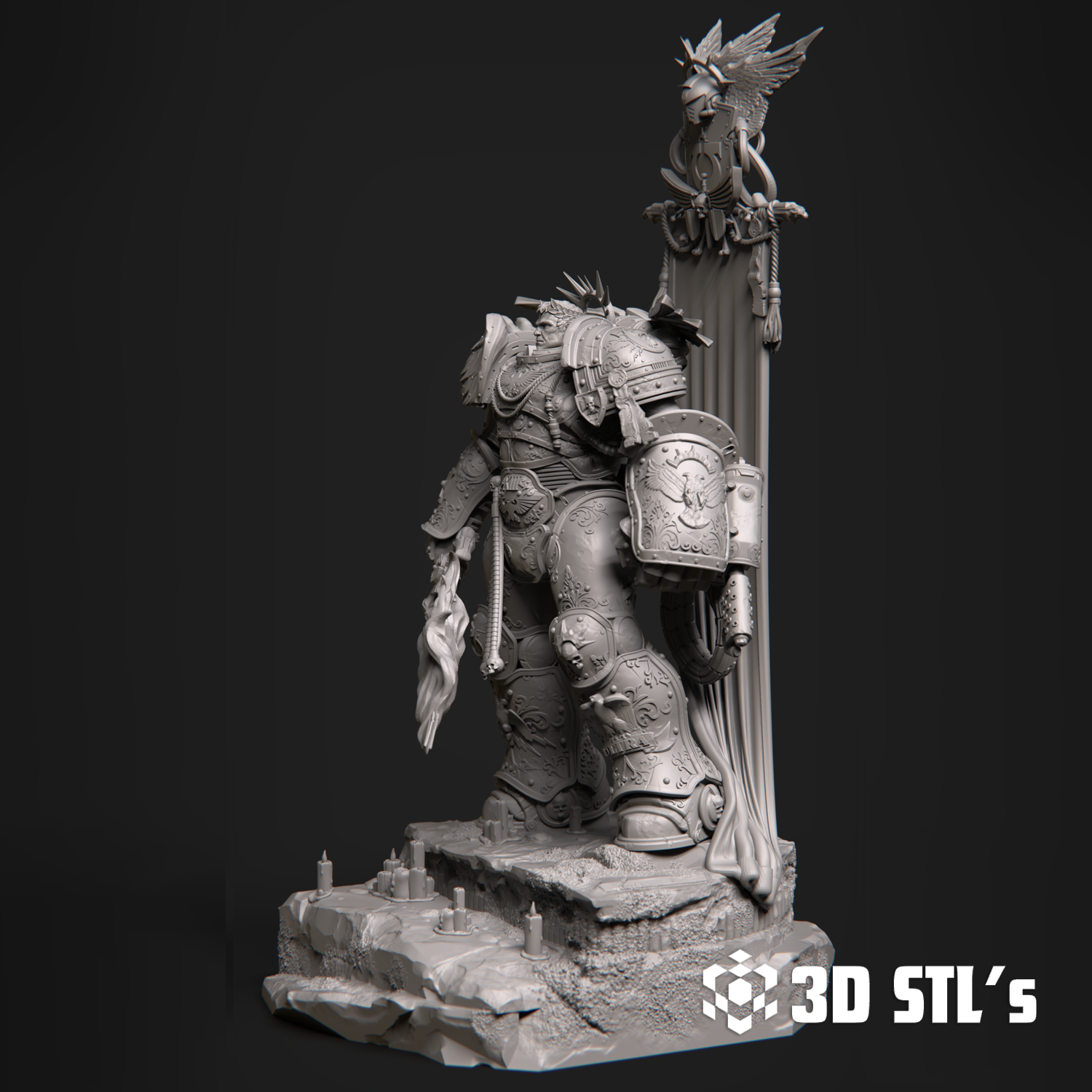 Roboute Guilliman STL – 3D print preview 4