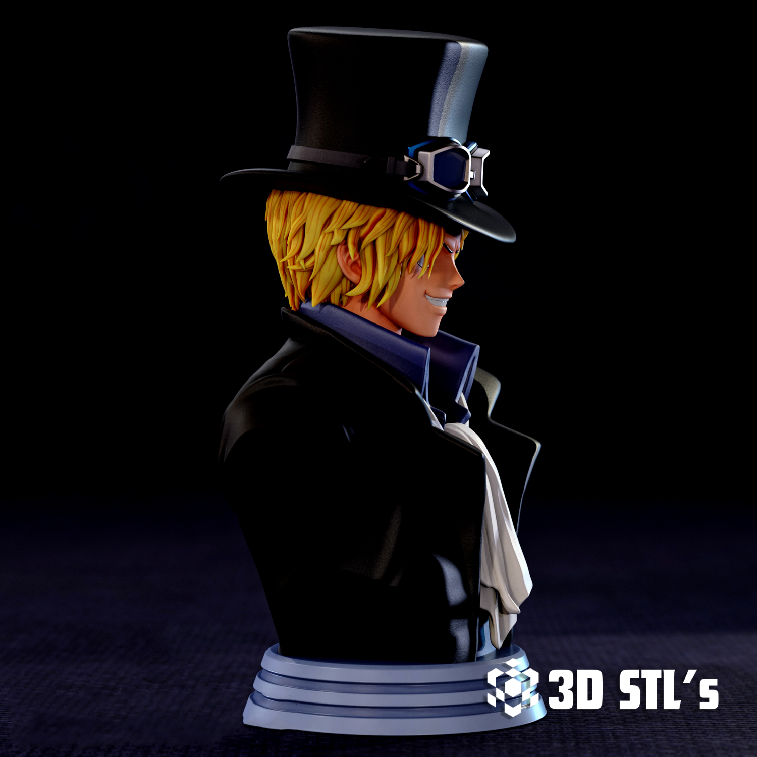 Sabo Bust STL – 3D print preview 4