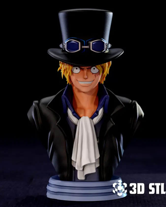 Sabo Bust STL – One Piece Revolutionary Army 3D Print
