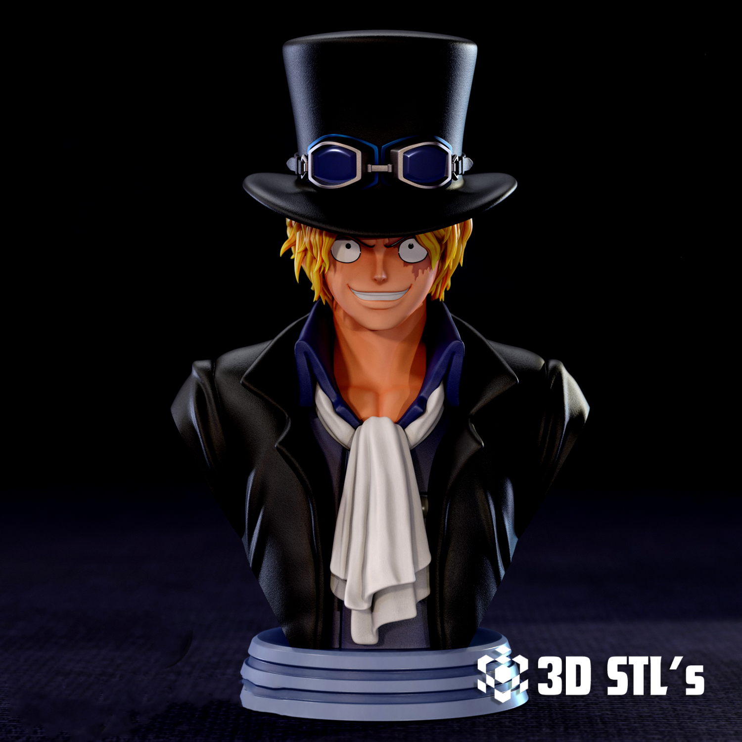 Sabo Bust STL – One Piece Revolutionary Army 3D Print