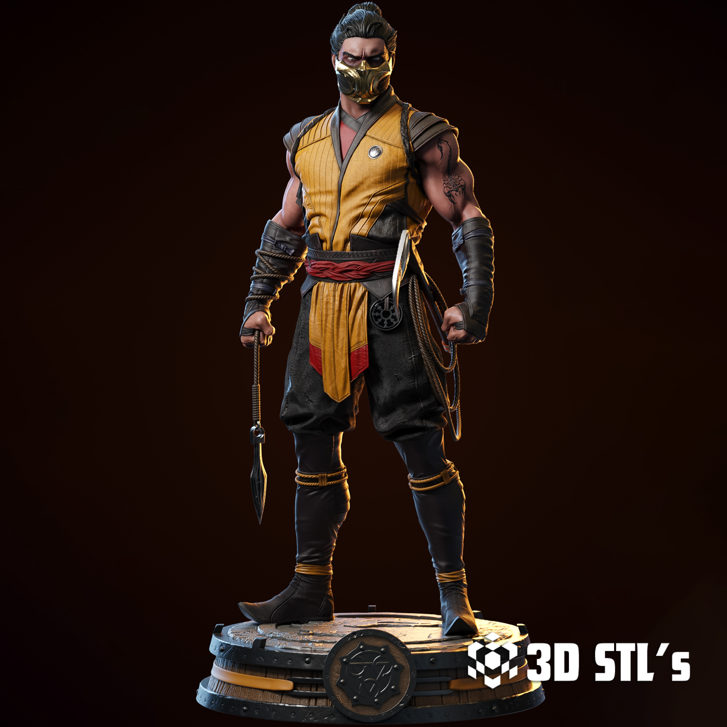 Scorpion STL File – 3D print preview 2
