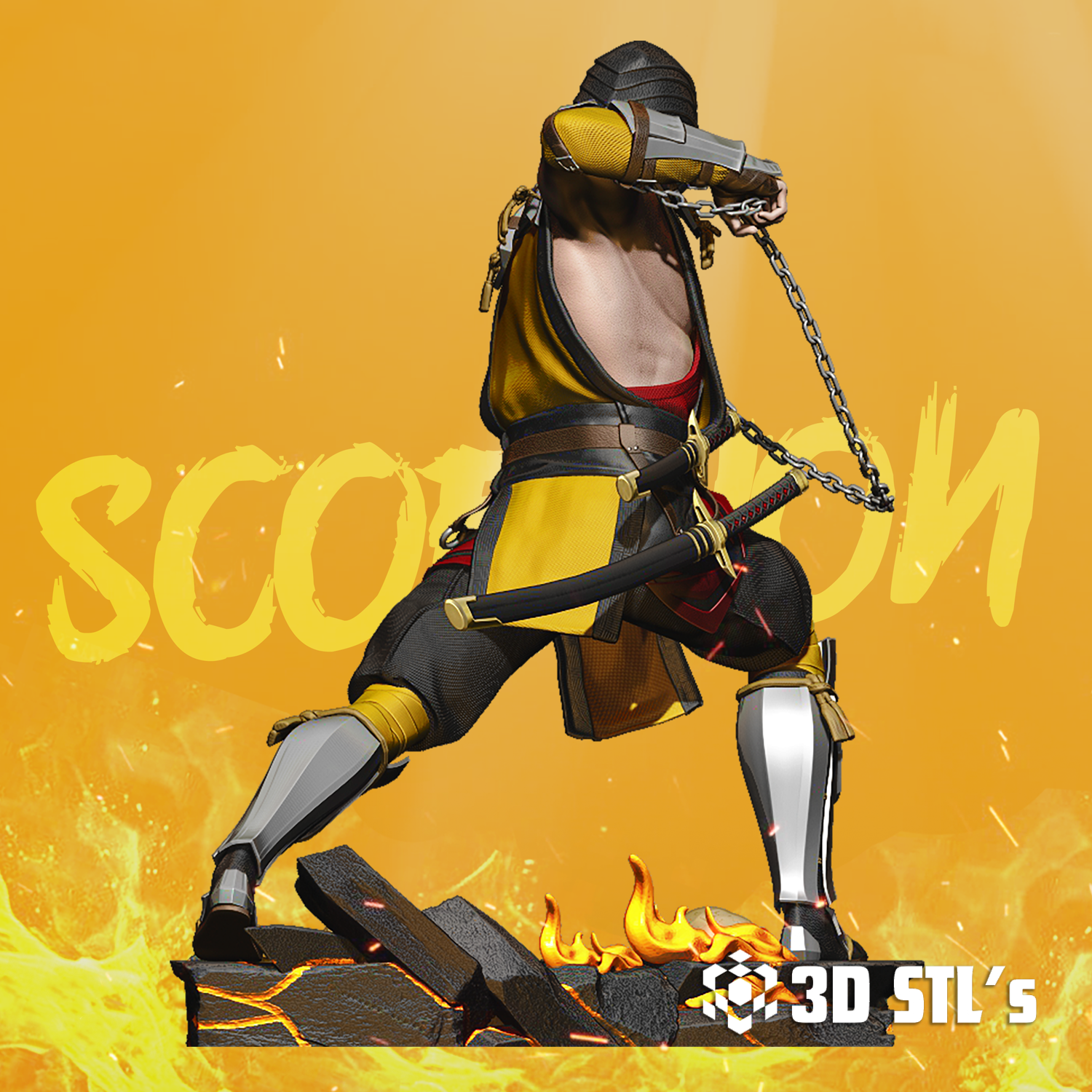 Scorpion 1/6 Scale STL – 3D print preview 5