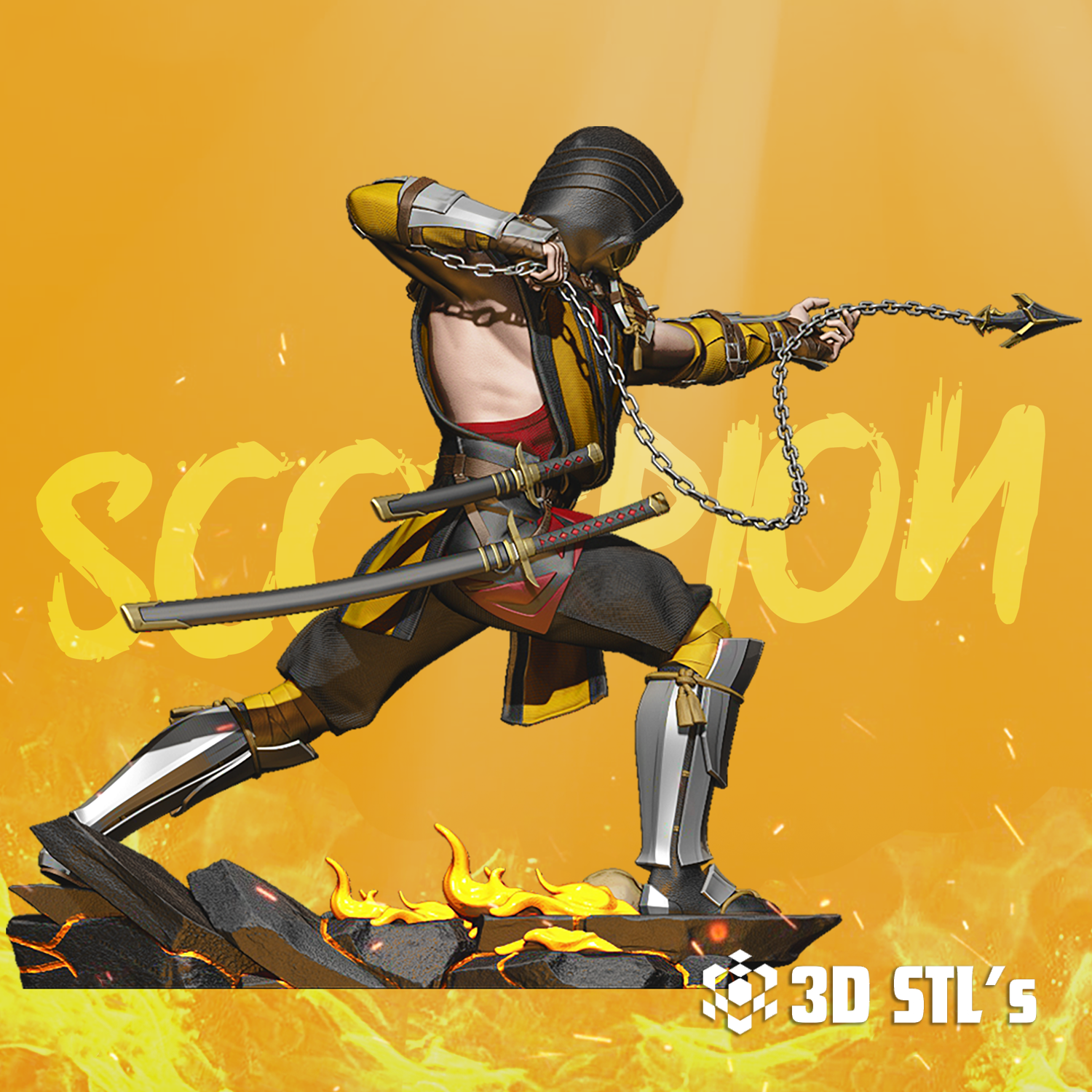 Scorpion 1/6 Scale STL – 3D print preview 7