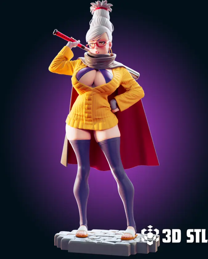 Seiko Ayase STL File – Dandadan Granny 3D Print Figure (18+)