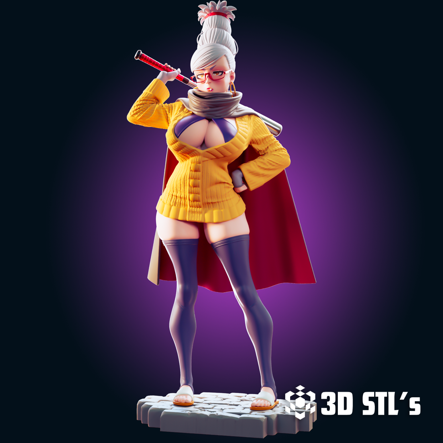 Seiko Ayase STL File – Dandadan Granny 3D Print Figure (18+)