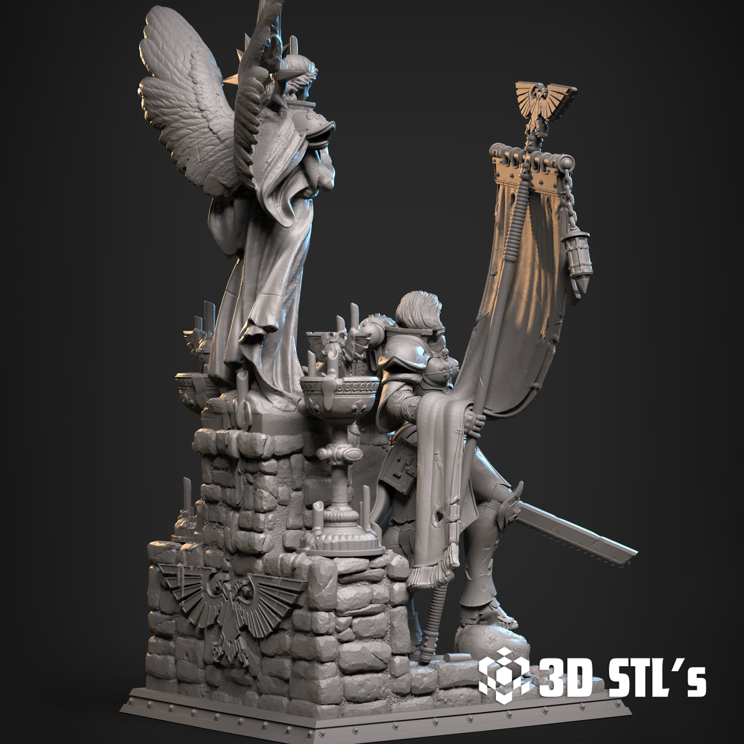 Sisters of Battle STL – 3D print preview 5