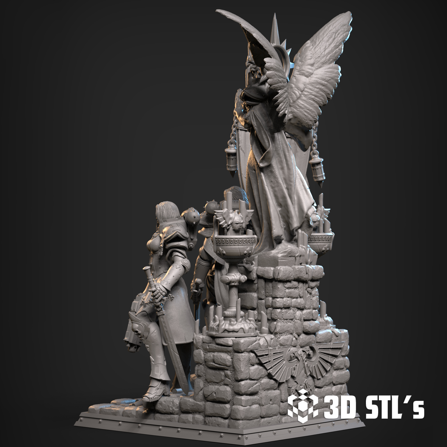 Sisters of Battle STL – 3D print preview 7