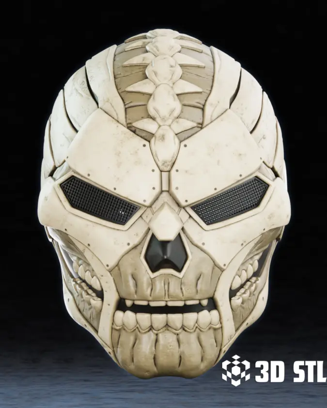 Skull Doctor Doom Mask STL – Marvel Villain Cosplay Mask