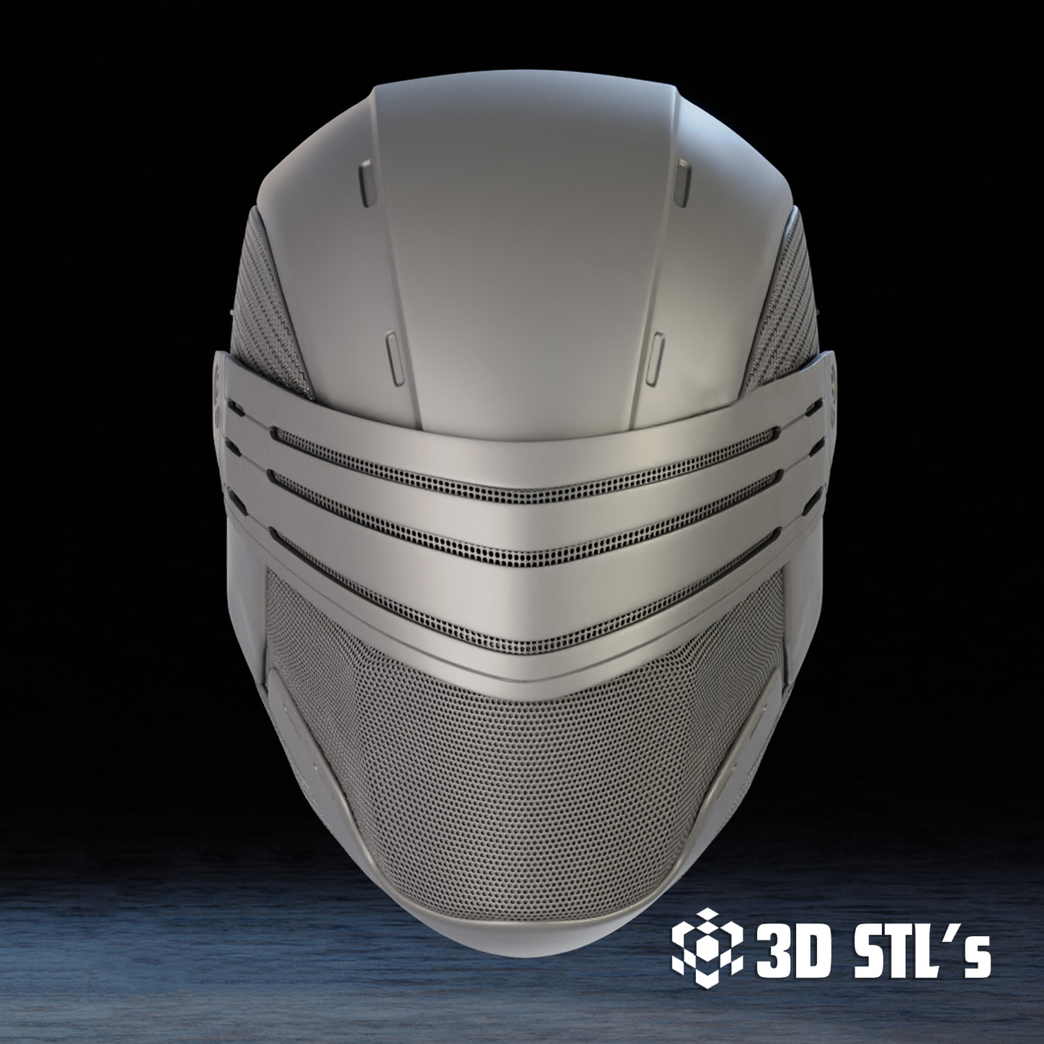 Snake Eyes Helmet STL – 3D print preview 5