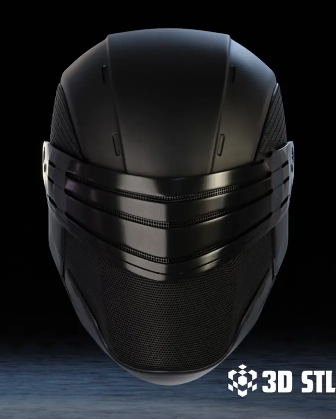 Snake Eyes Helmet STL – G.I. Joe Ninja Wearable Cosplay