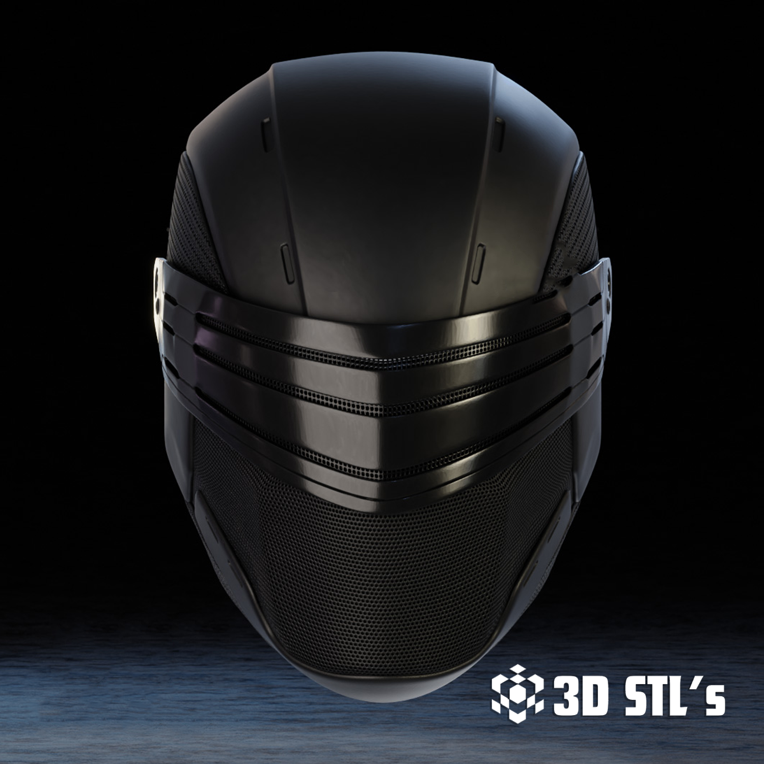 Snake Eyes Helmet STL – G.I. Joe Ninja Wearable Cosplay