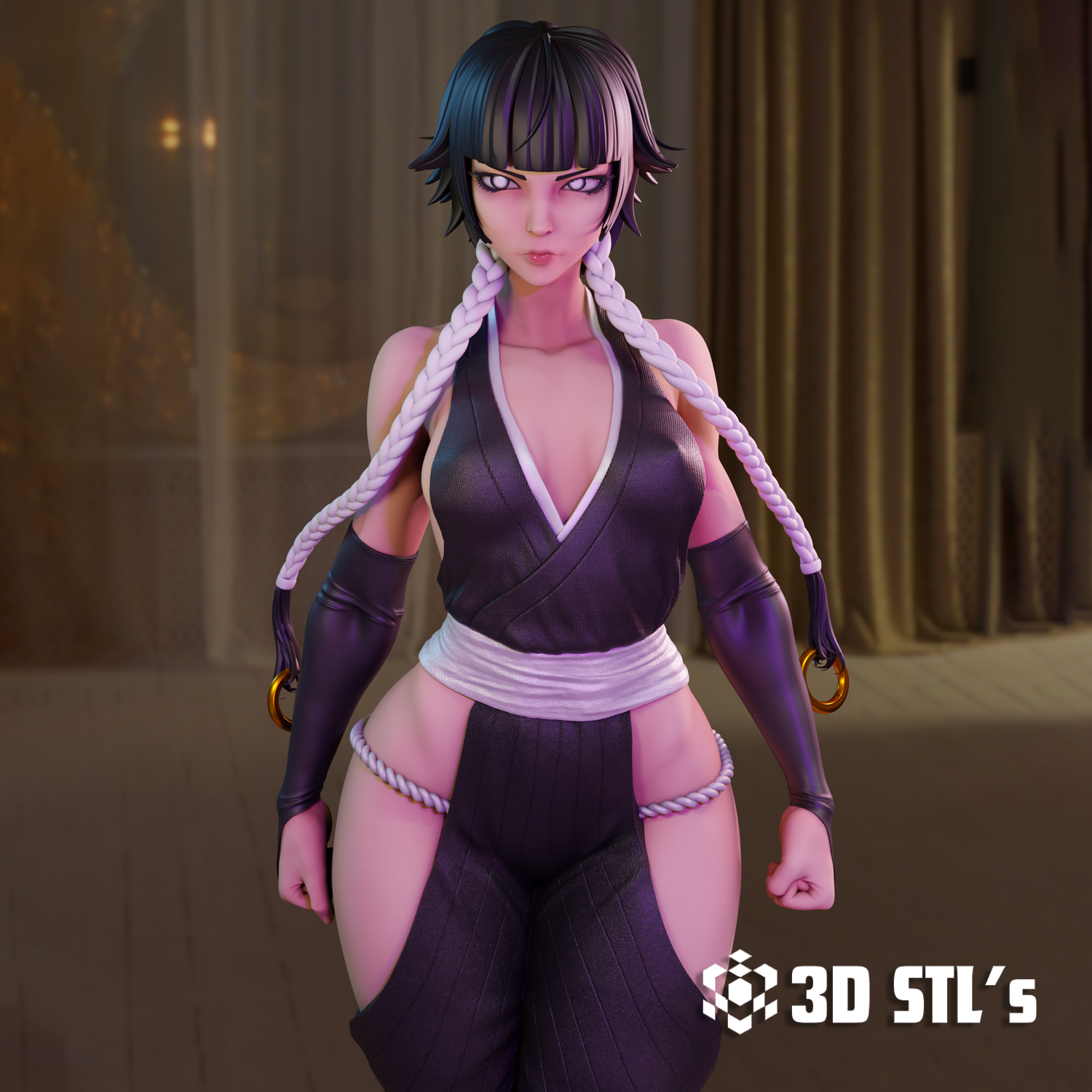 Soi Fon STL – 3D print preview 2