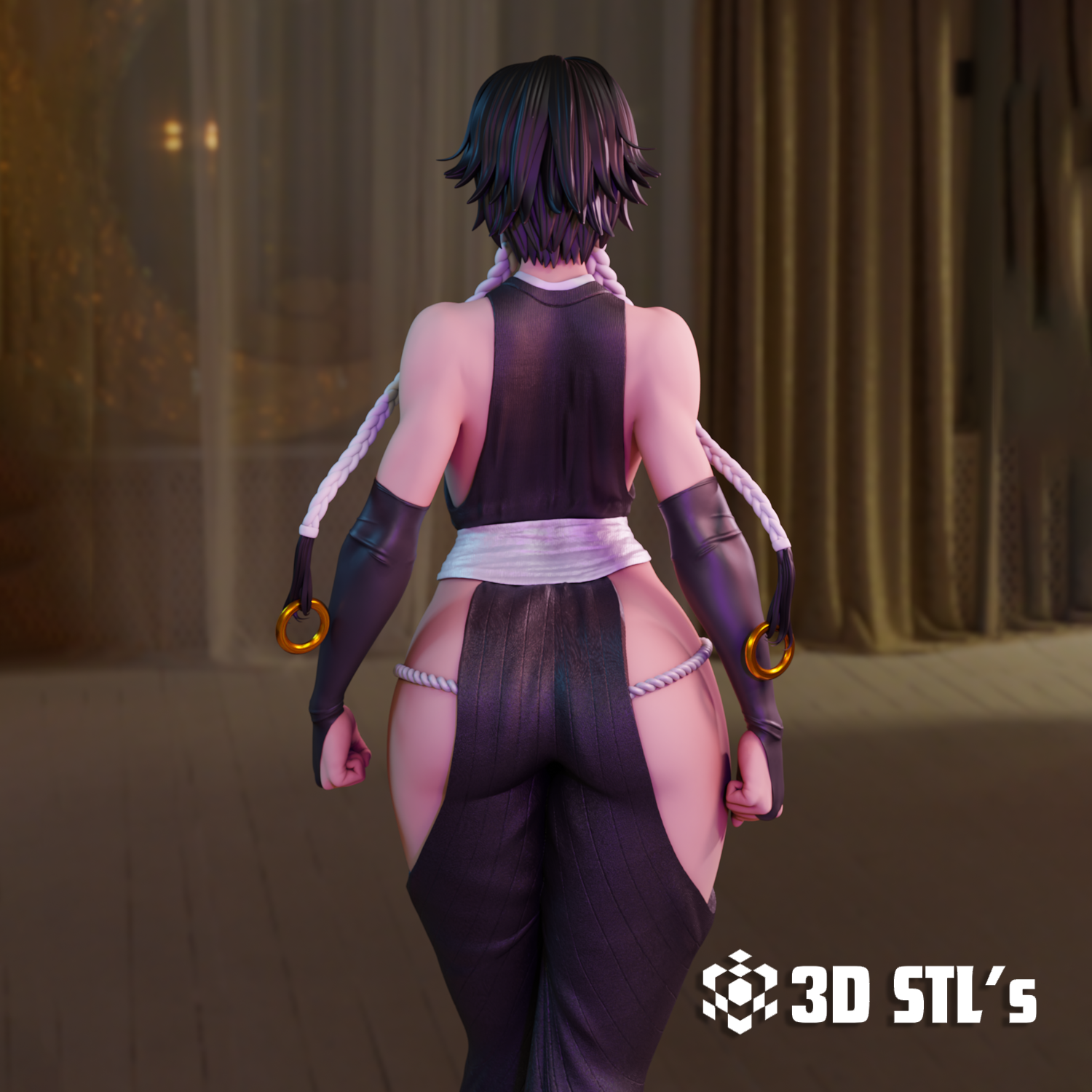 Soi Fon STL – 3D print preview 3