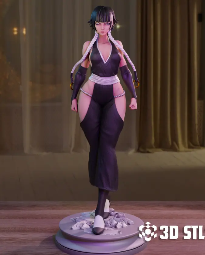 Soi Fon STL – Bleach Stealth Force Captain 3D Print Figure