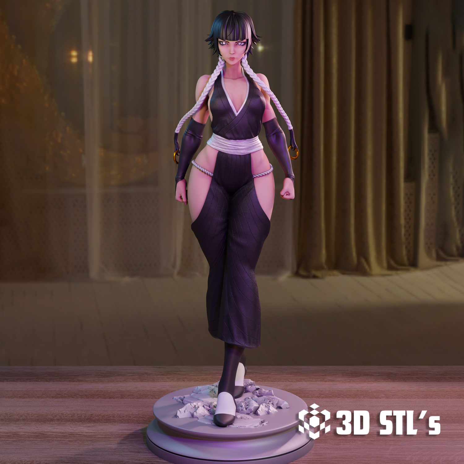Soi Fon STL – Bleach Stealth Force Captain 3D Print Figure