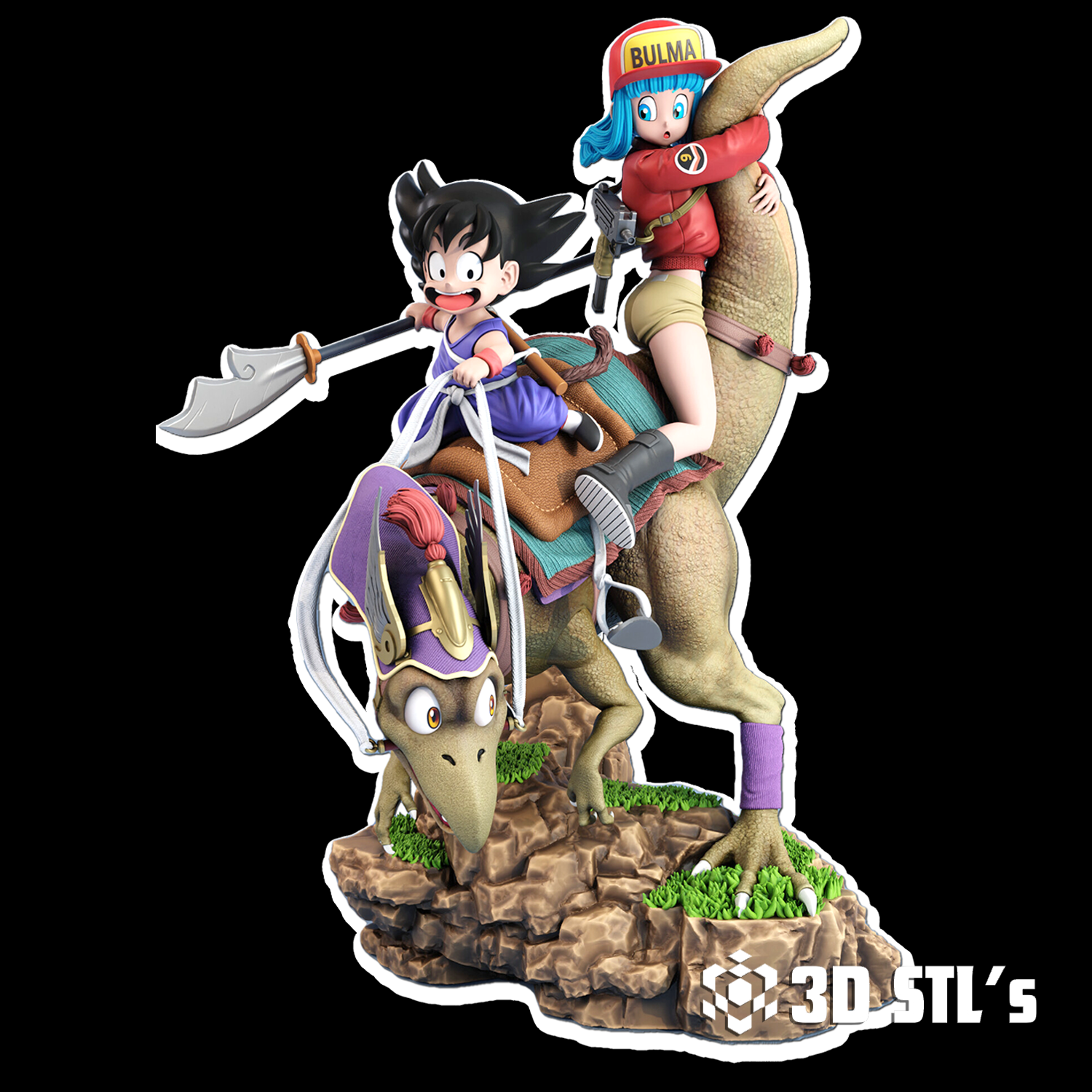 Son Goku Diorama STL – 3D print preview 2