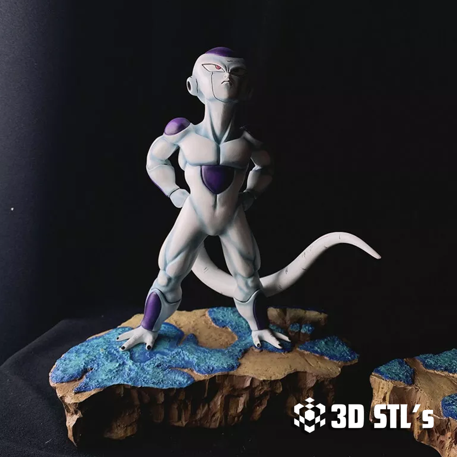Goku vs Frieza STL Diorama – 3D print preview 4