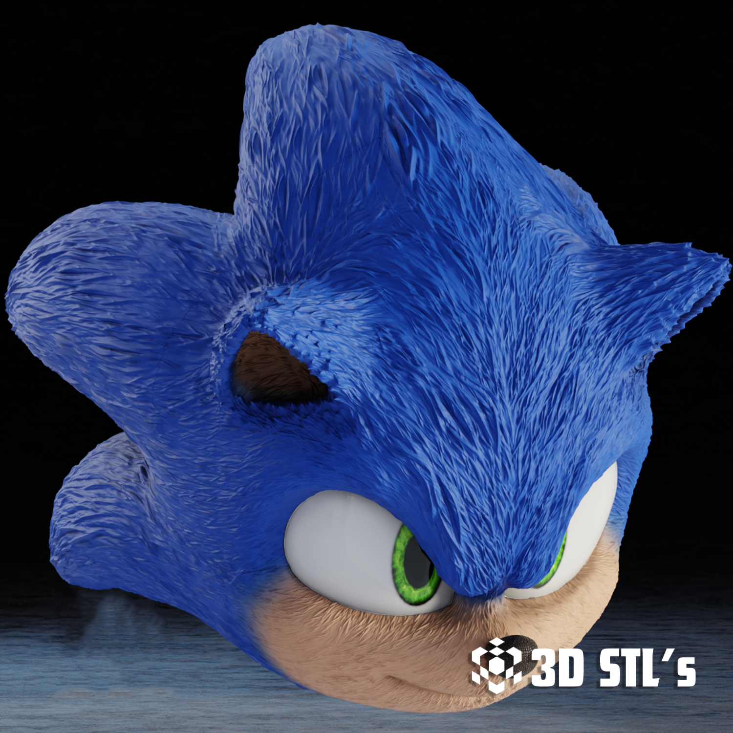 Sonic Mask STL – 3D print preview 3